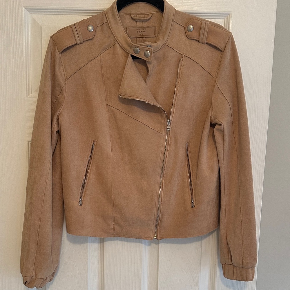 Blank NYC Light pink/tan Suede Jacket